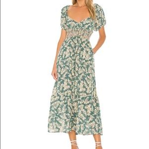 Free People Ellie Boho Dress - Green